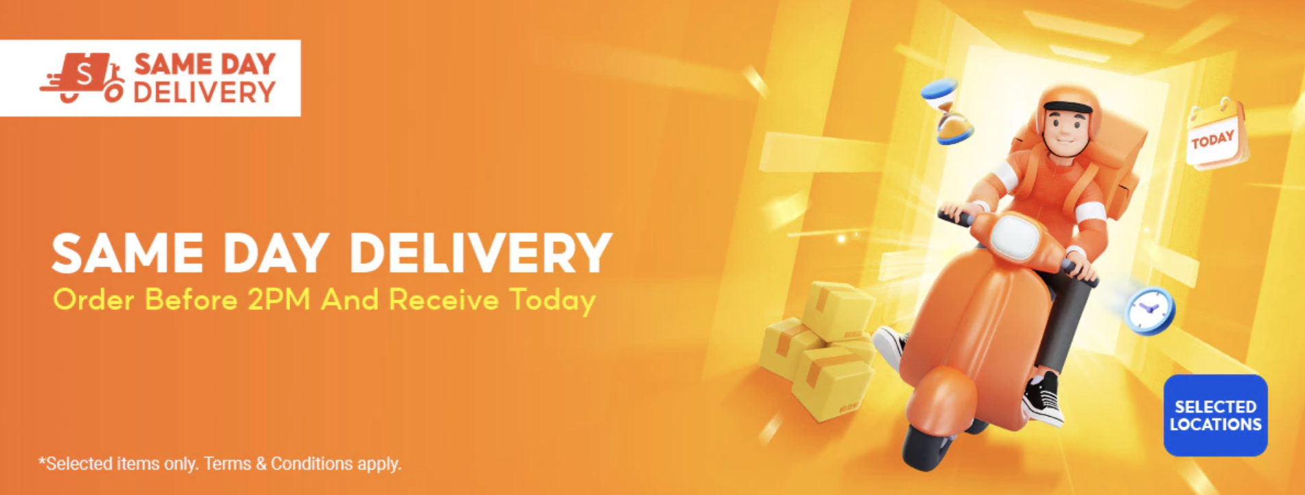Shopee effort to improve their logistics problem is by offering faster delivery in some market area
